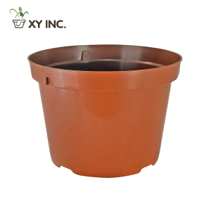 8″ Injection Mold Round Pot – Terracotta